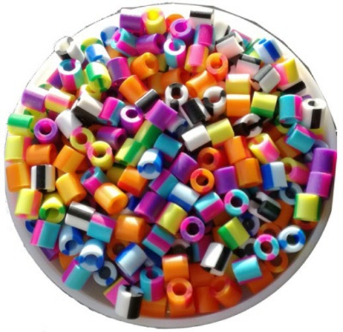 B�gelperlen 5mm BUNT GESTREIFT, STREIFEN
