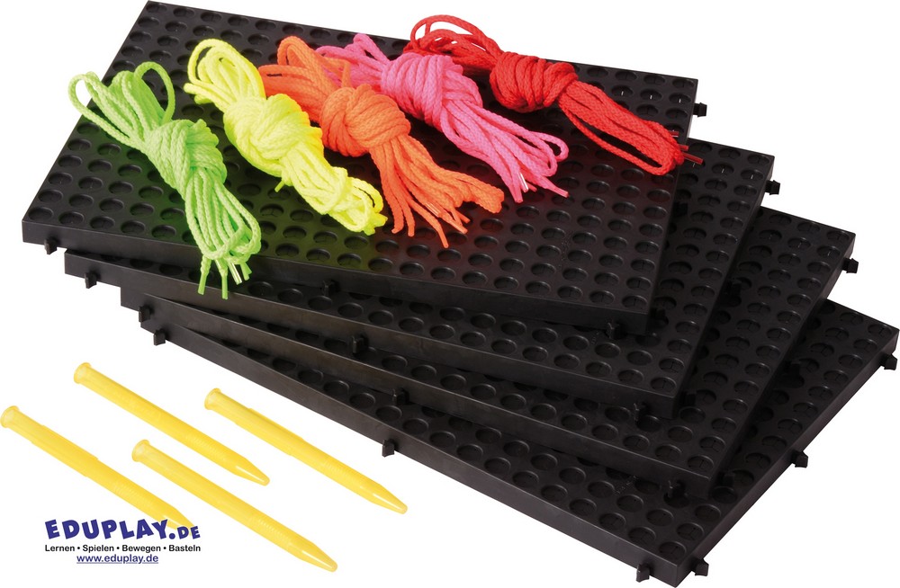Playboard 4er schwarz + Neonschn�re