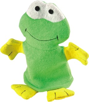 Geschenk-Waschhandschuh  Frosch