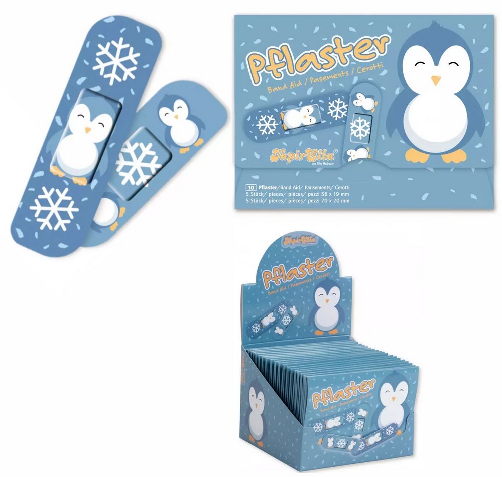 Geschenk-Pflasterbriefchen PINGUIN  10-tlg