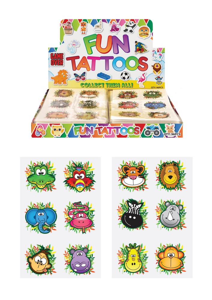 Geschenk-Tattoos DSCHUNGEL - WILDE TIERE