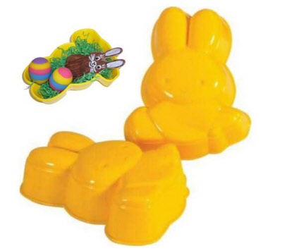Geschenk-Sandform HASE gelb
