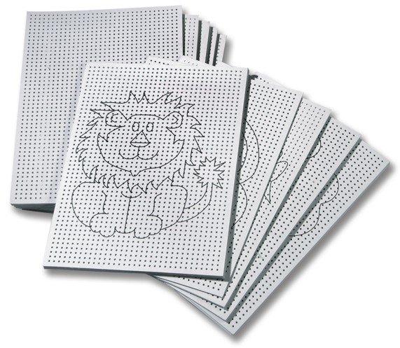 Stickkarton 300g  WEISS bedruckt  80 Blatt