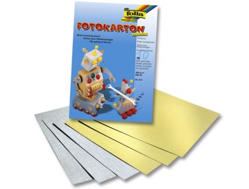 Fotokarton 300g 50x70cm 10 Blatt SILBER